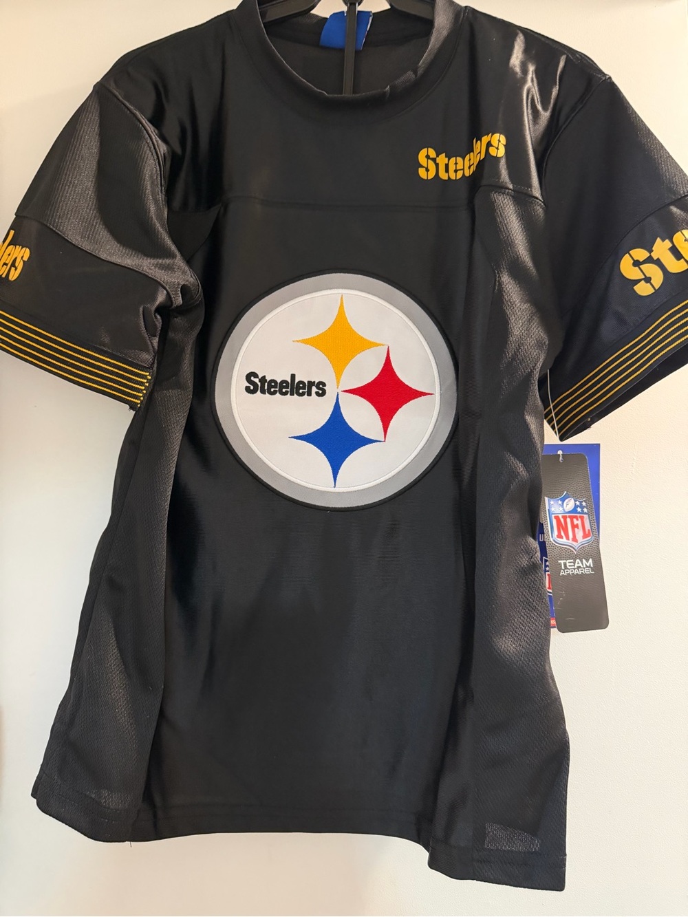 NEW Pittsburgh Steelers Kids Black Short Sleeve Jersey